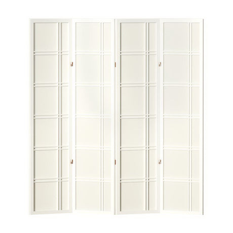 Artiss NOVA 4-Panel White Room Divider Screen — 176x179cm — Allure Home Collections