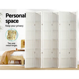 Artiss NOVA 6-Panel Folding Room Divider — 265x179cm, Natural or White — Allure Home Collections