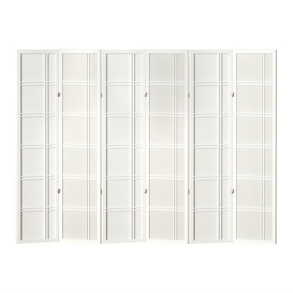 Bairnsdale 6 Panel Room Divider Screen, White