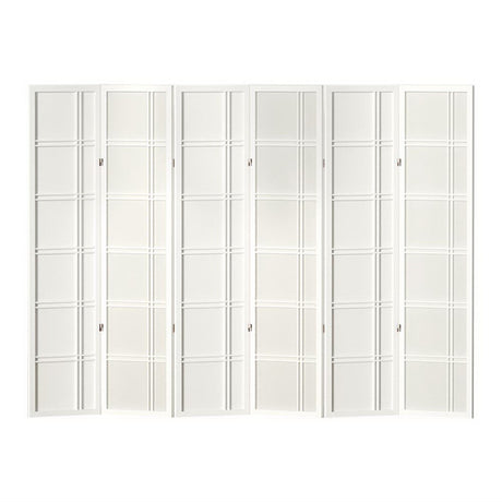 Bairnsdale 6 Panel Room Divider Screen, White
