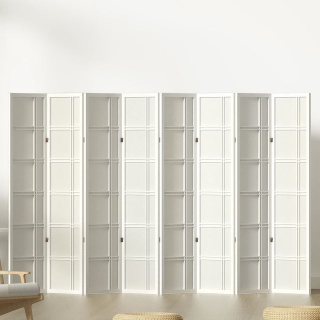 Artiss NOVA 8-Panel White Room Divider Screen — 353x179cm — Allure Home Collections