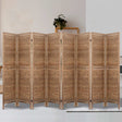 Orbost 8 Panel Louvre Room Divider Screen, Oak