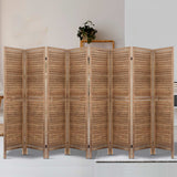 Orbost 8 Panel Louvre Room Divider Screen, Oak view 7