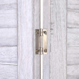 Artiss 4-Panel Folding Room Divider with Built-In Shelf — White or Oak — Allure Home Collections