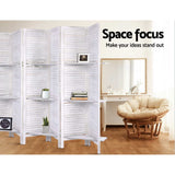 Artiss 8-Panel Freestanding Room Divider with Shelf — 326x170cm, Oak or White — Allure Home Collections