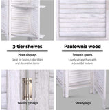 Artiss 8-Panel Freestanding Room Divider with Shelf — 326x170cm, Oak or White — Allure Home Collections