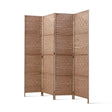 Paynesville 4 Panel Woven Room Divider Screen, Natural