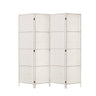 Artiss 4-Panel Woven Room Divider — 163x170cm, Black, White, or Natural — Allure Home Collections