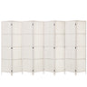 Artiss 8-Panel Woven Folding Room Divider — 326x170cm, Black, White, or Natural — Allure Home Collections