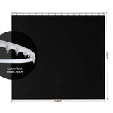 Buchan Ceiling Mounted Curtain Room Divider, Black view 2