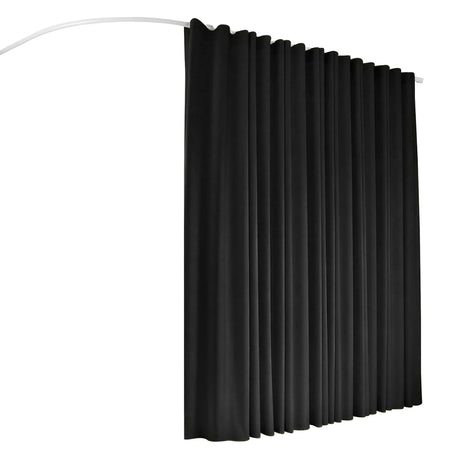 Buchan Ceiling Mounted Curtain Room Divider, Black view 3