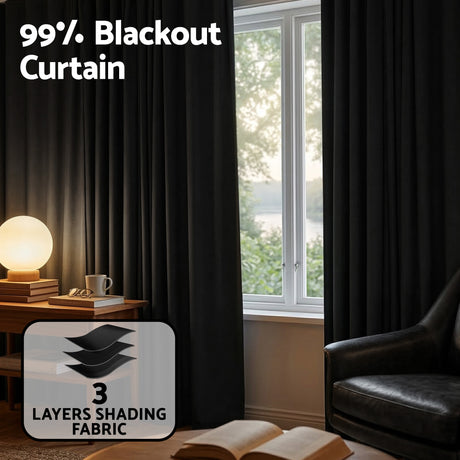Buchan Ceiling Mounted Curtain Room Divider, Black view 5
