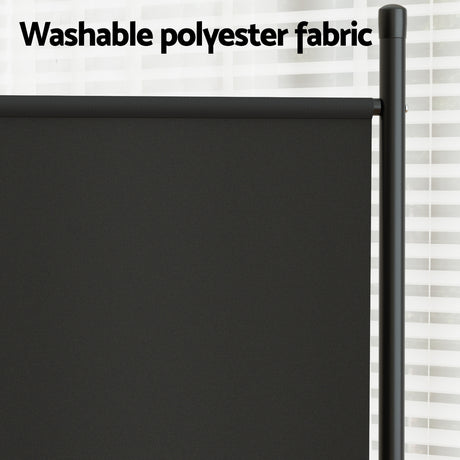 Artiss 3-Panel Fabric Room Divider Screen — 260x180cm, Powder-Coated Metal, Detachable — Allure Home Collections