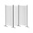 Artiss 3-Panel Fabric Room Divider Screen — 260x180cm, Powder-Coated Metal, Detachable — Allure Home Collections