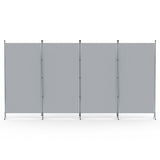 Mallacoota 4 Panel Fabric Room Divider Screen, Grey view 3