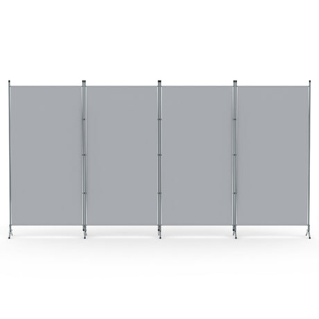 Mallacoota 4 Panel Fabric Room Divider Screen, Grey view 3