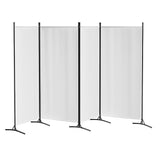 Artiss 4-Panel Fabric Freestanding Room Divider — 345x180cm, Portable, Washable Option — Allure Home Collections