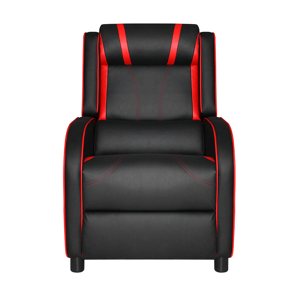 Artiss Serik Premium PU Leather Recliner Gaming Chair — Black — Allure Home Collections