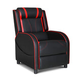 Artiss Serik Premium PU Leather Recliner Gaming Chair — Black — Allure Home Collections