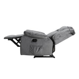 Artiss Electric Massage Recliner Chair — Grey Velvet, Heated, Lounge Sofa Style — Allure Home Collections