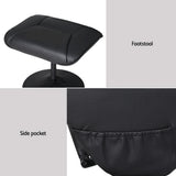 Lyonville Massage Recliner Chair 2pcs, Black