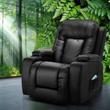 Artiss CABIN Electric Heated Massage Recliner Chair — Premium PU Leather — Allure Home Collections