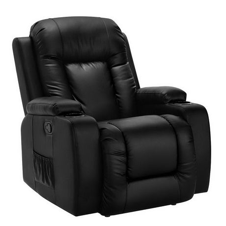 Artiss CABIN Electric Heated Massage Recliner Chair — Premium PU Leather — Allure Home Collections
