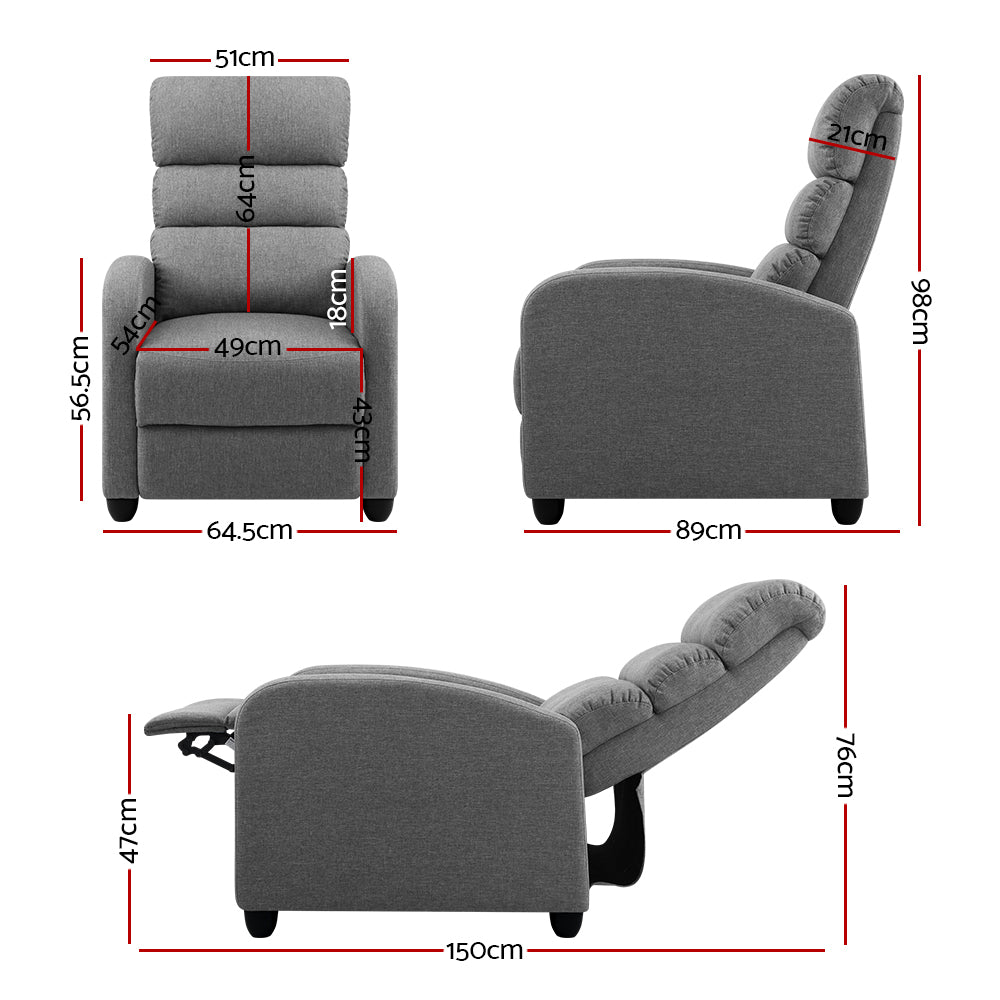 Artiss Bolivia Premium Recliner Armchair Artiss