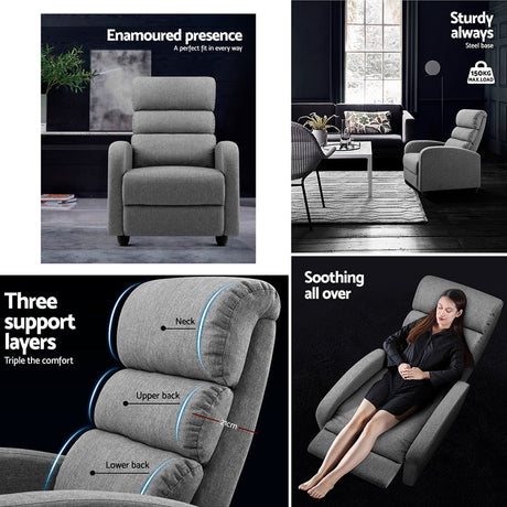Artiss Bolivia Premium Recliner Armchair Artiss