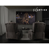 Artiss RUKWA Luxury Heated Massage Lift Assist Recliner — Velvet — Allure Home Collections