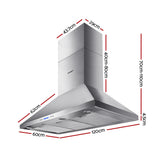 Soft touch three speed switch with LCD display on the range hood