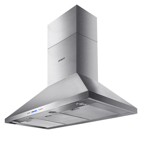 Dimension diagram of the 1200 mm silver twin motor range hood
