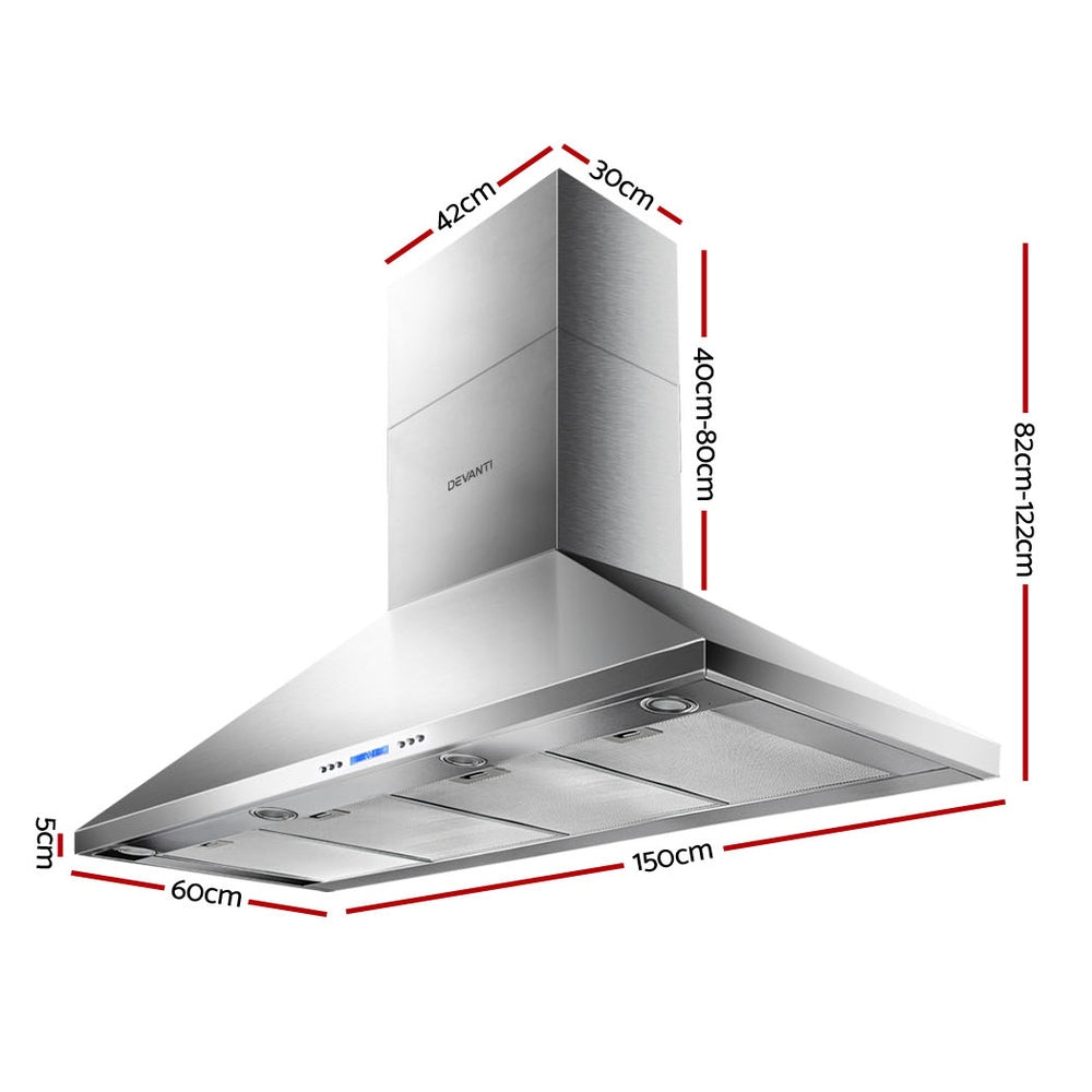 Three speed soft touch switch with LCD display on the range hood