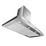 Dimension diagram of the 1500 mm silver twin motor range hood