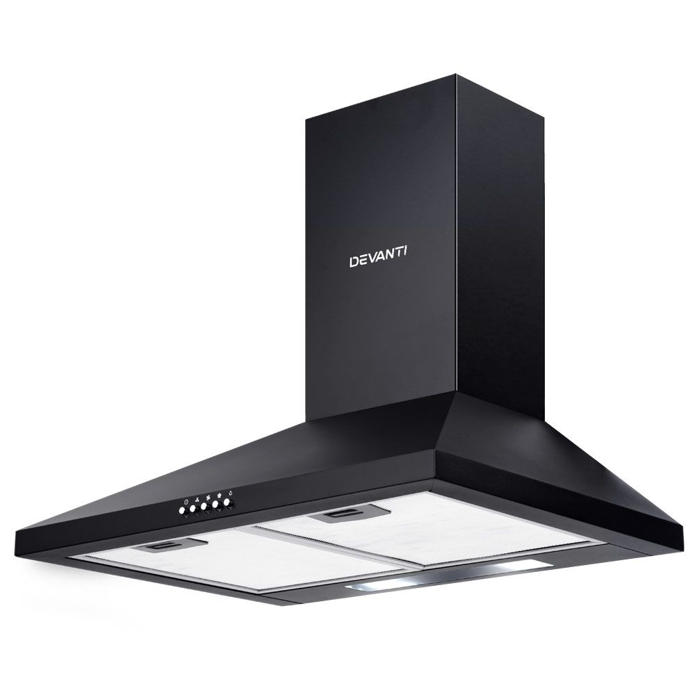 Dimension diagram of the 600 mm wall mounted range hood