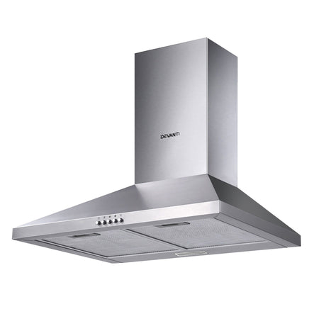 Dimension diagram of the 600 mm wall mounted range hood