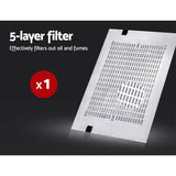 Five layer aluminium filter removed from the slimline range hood
