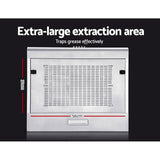 Top air outlet of the 600 mm slimline range hood