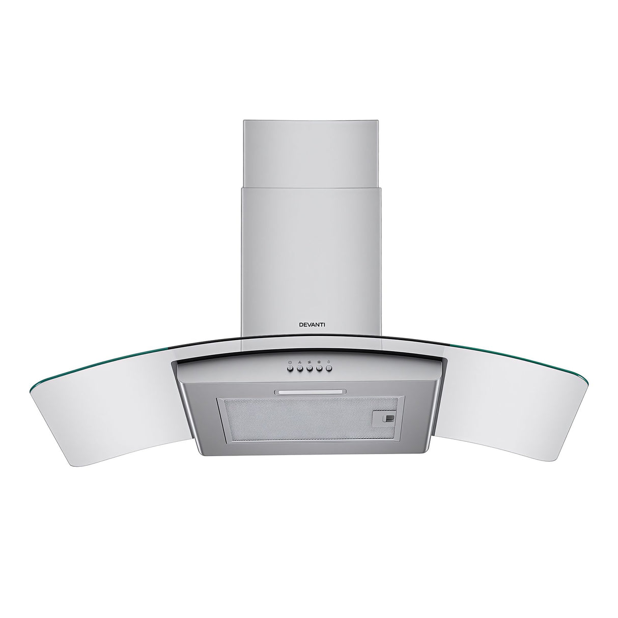 Mechanical three speed controls on the canopy range hood