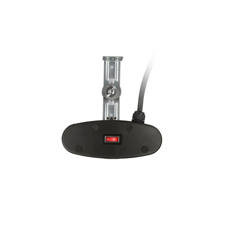 Adjustable swivel brackets that let the strip heater be angled up or down