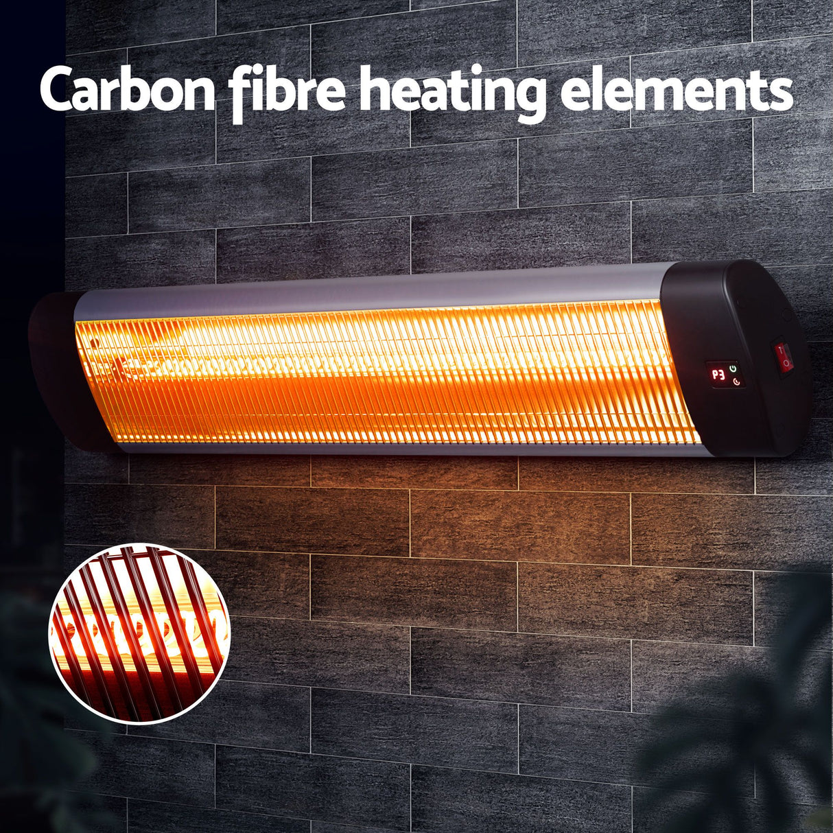 Remote control for the 3000 W radiant strip heater