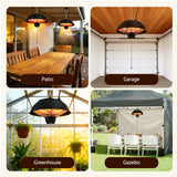 Nemi Electric Patio Heater, 1500W, Ceiling Mount