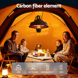 Bolsena Electric Patio Heater, 2000W, Ceiling Mount, Remote