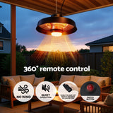Built in 8 W LED light glowing warm white at 3000 K