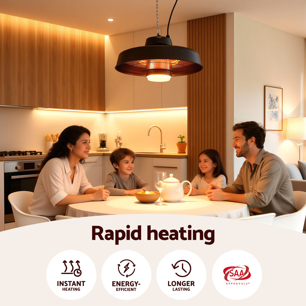 Remote control for the infrared patio heater and LED light
