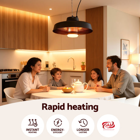 Remote control for the infrared patio heater and LED light
