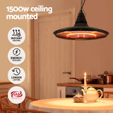 Albano Electric Patio Heater, 1500W, Ceiling Mount, Remote