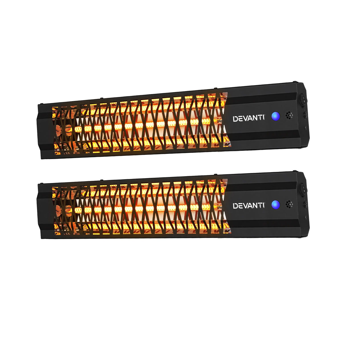 Dimension diagram of the infrared strip heater, 65 x 6 x 13.5 cm