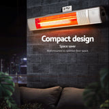 Remote control supplied with the infrared strip heater