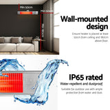 Installation guide showing 50 cm ceiling and 180 cm floor clearances
